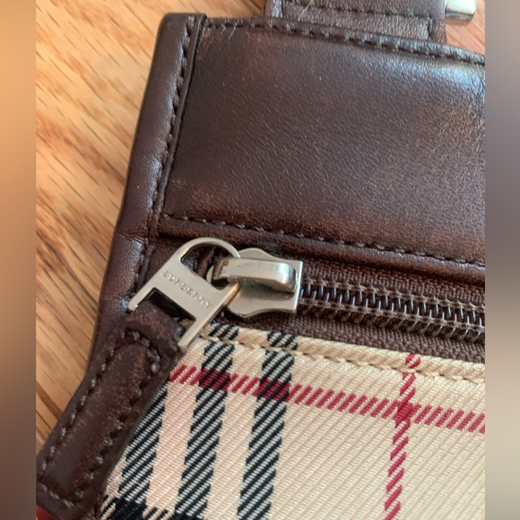 Burberry Nova Check Canvas Crossbody Bag Beige Canvas - Picture 7 of 13